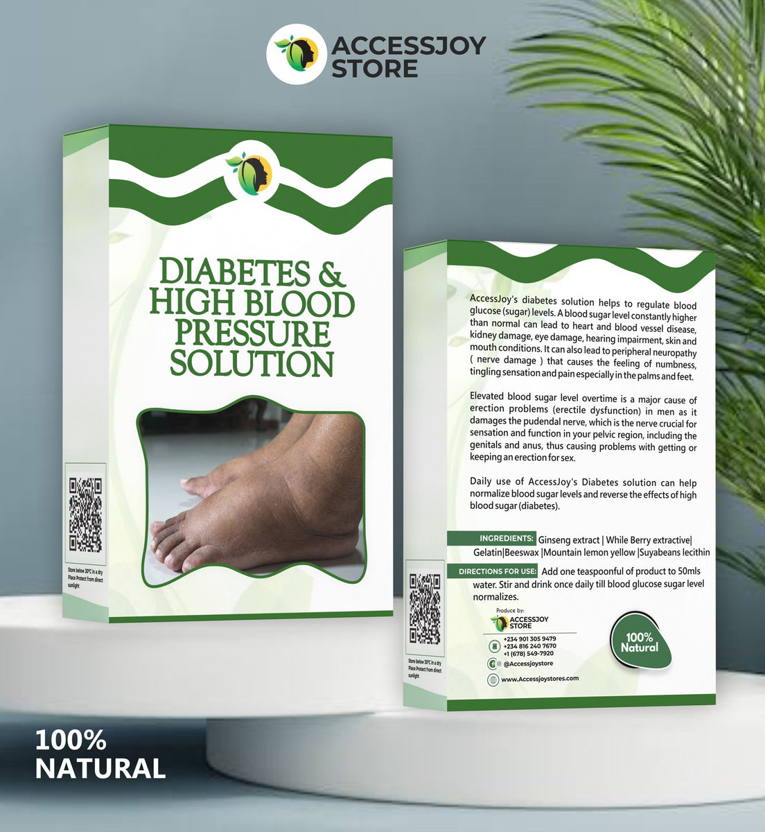 DIABETES AND HIGH BLOOD SOLUTION – Access Joy Stores