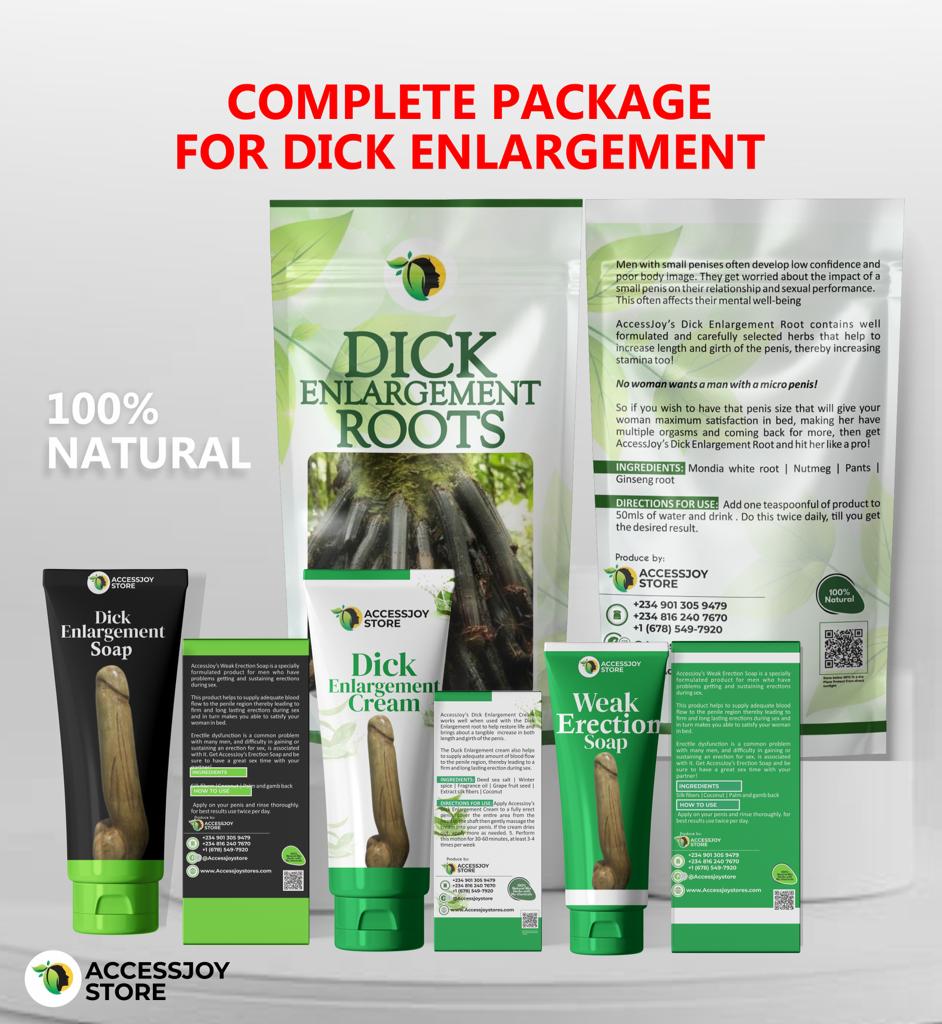 AccessJoy’s complete  package for dick enlargement